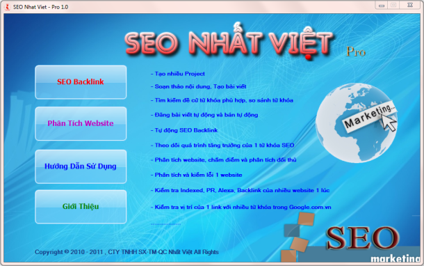 Phần mềm SEO website, Phần mềm SEO rao vặt đầu tiên ở việt nam, viết bằng tiếng việt Phien-ban-seo-pro